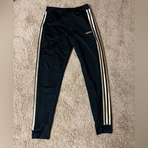 Adidas Kids Black and Gold Track Pants